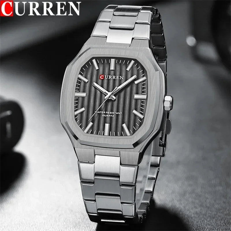 CURREN 8458 Luxury Casual Men's Watches Waterproof Luminous Hands Clock Quartz Wristwatch for Men Male Relojes Relogio Masculino