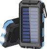2025 New Portable Powerbank Dual Usb Solar Power Bank Waterproof 20000 Mah Solar Power Station Solar Mobile Phone Charger
