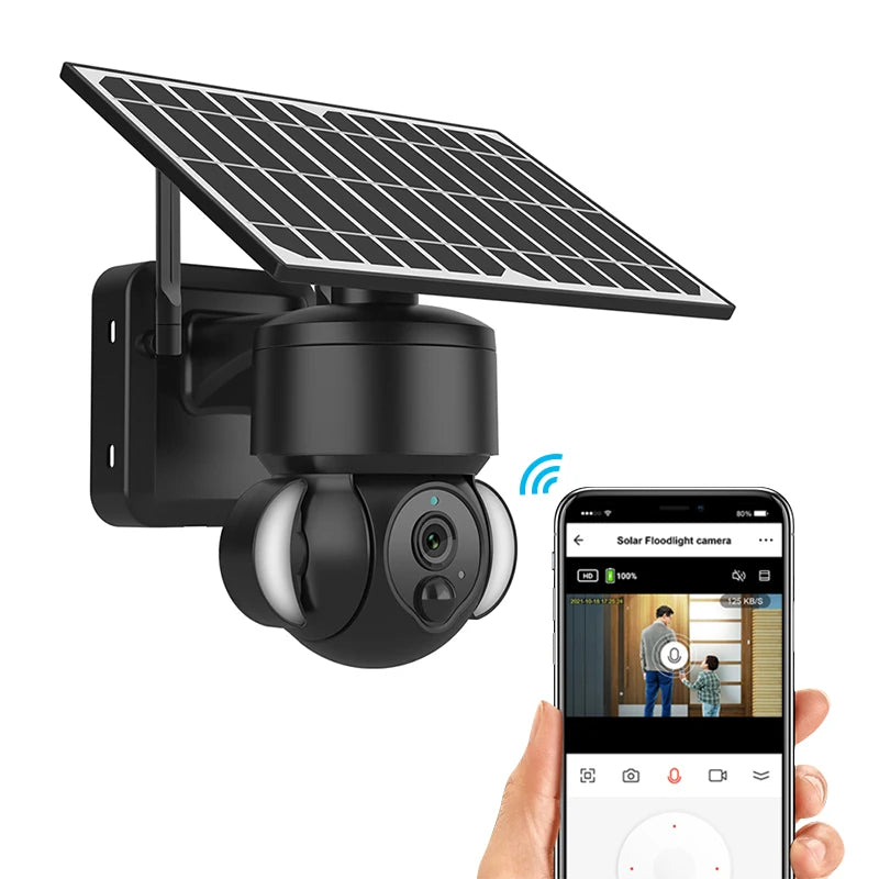 TuoAn OEM/ODM Low MOQ Outdoor Security Wireless Camera Solar Powered Camera 4G TUYA Solar Battery Camera