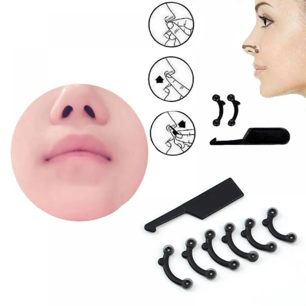 1set Nose Up Shaping Shaper Lifting Bridge Straightening Beauty Nose Clip Face Fitness Facial Clipper Corrector Tool