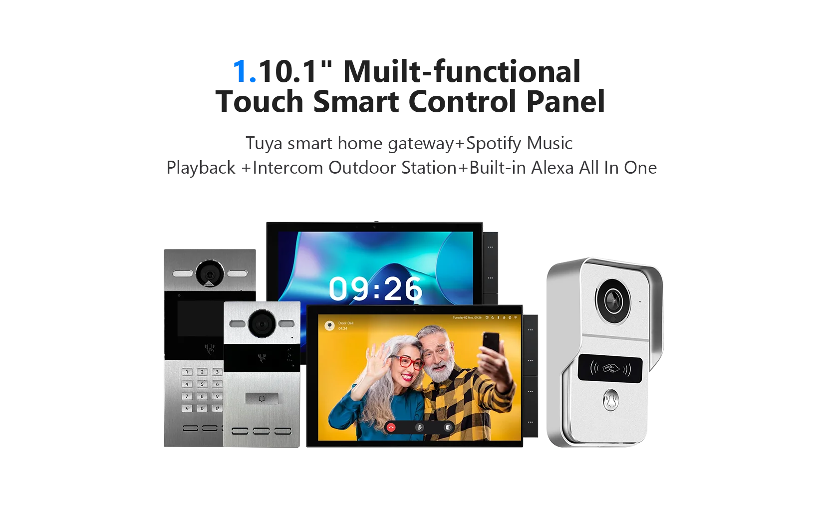 2025 for Gateway Smart Life 10A Double Pole 10 Inch Big Screen Zigbee Smart Home Panel with Camera Function