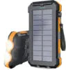 Trending Products 2025 New Arrivals Solar Power Bank 20000mah  Solar Charger Waterproof 8000mah 10000mah 2 USB Portable