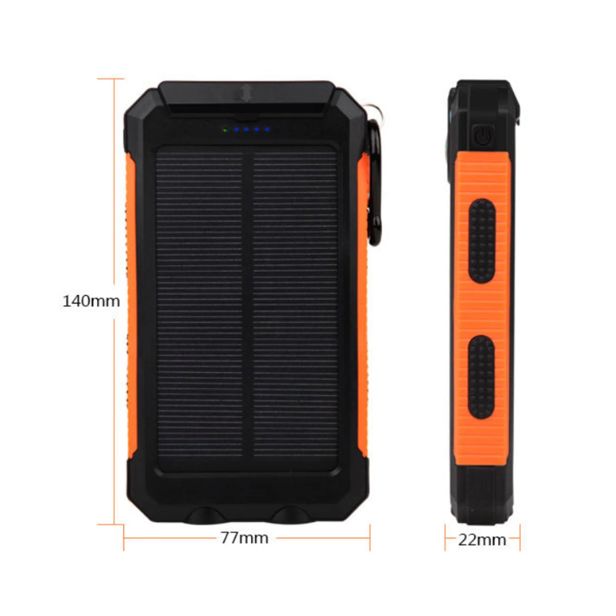 TD Jumbo Capacity 20,000 MAh Waterproof Solar Power Bank High-Solar Charger