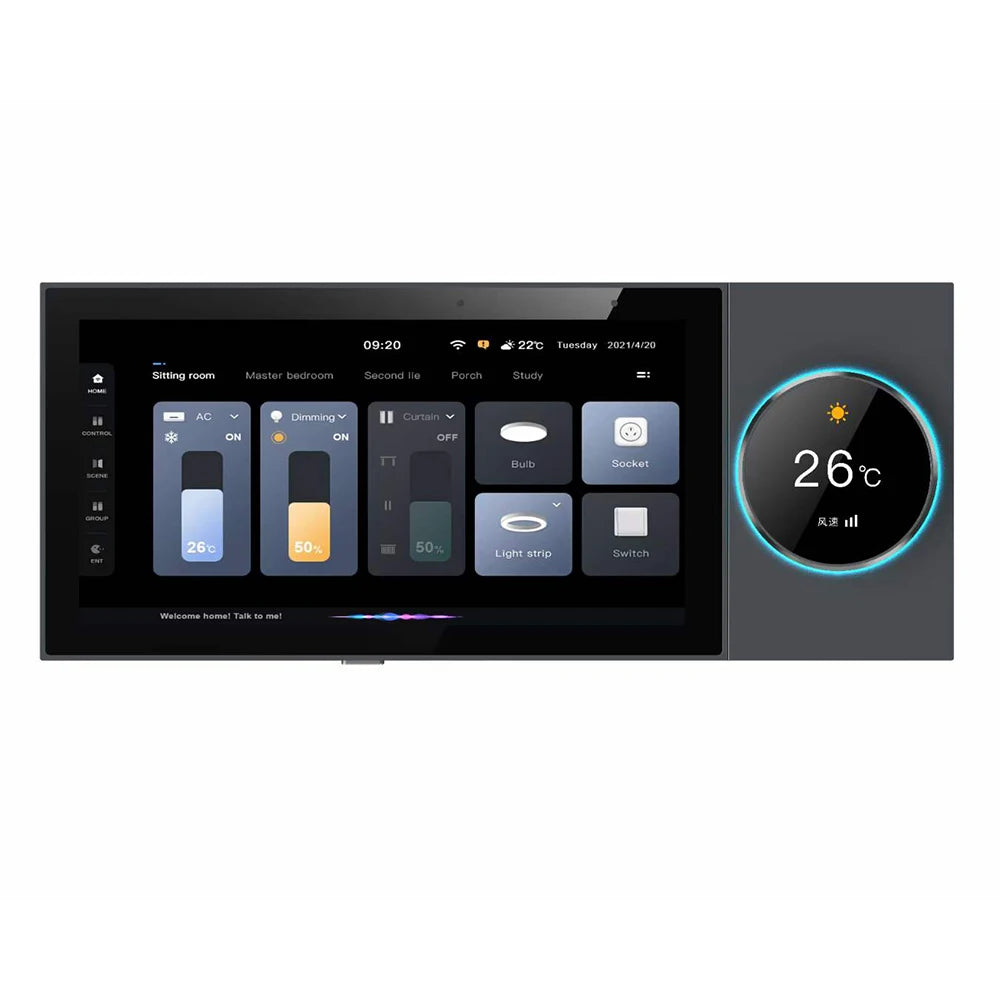 10-Inch Touch Screen Smart Home Control Panel Multi-Functional Tuya Android USB WiFi Enabled Home Background Music Zigbee Home