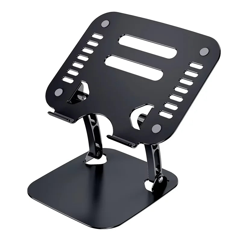 Foldable  Aluminum 360 Rotation Laptop Stand With Cooling Fan Ergonomic Adjustable  Laptop Holder for Office Business Gifts