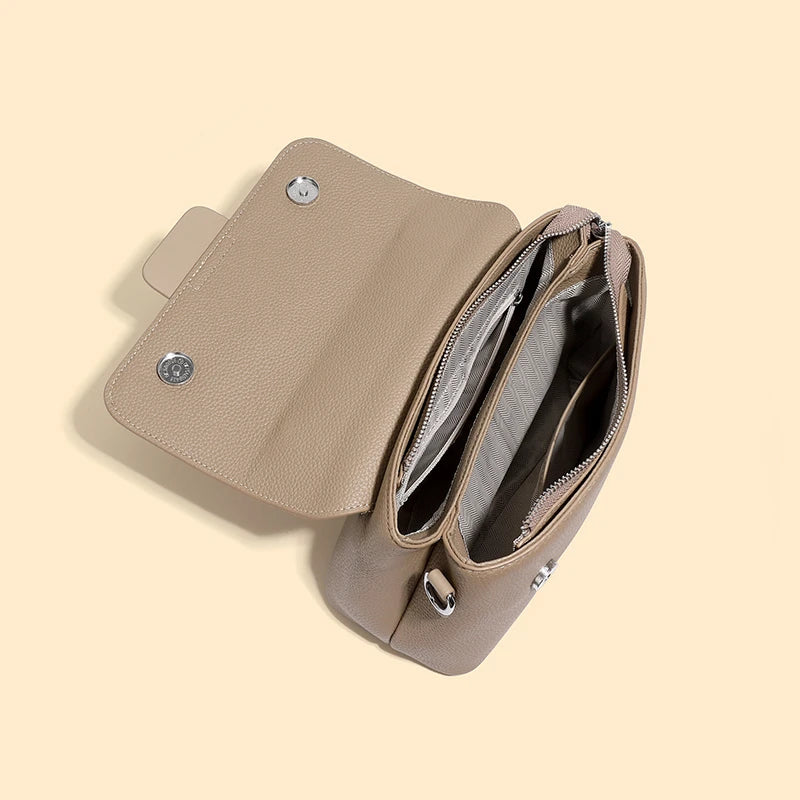 Custom Designer Ladies Purses Women Handbags Retro Casual Simple Cow Leather Women Crossbody Girls Fashion Quality Shoulder Bags