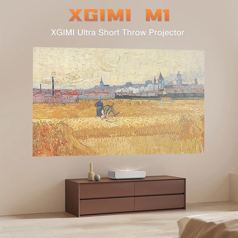 XGIMI M1 Ultra Short Throw Laser 1080P Projector,Smart Home Theater Dual Channel Max 4K UHD MEMC HDR10 BT Android Mira Proyector