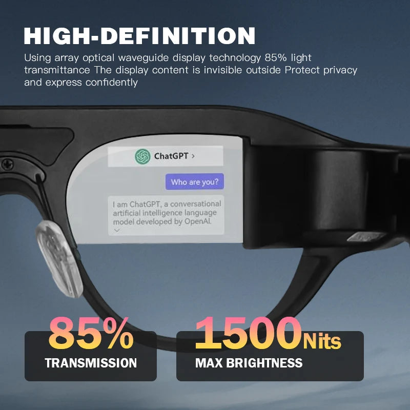 AI Smart AR Glasses HD Private Viewing Mobile Screen Augmented Reality Projection Wearable Devices for Gaming Similar Steam Deck