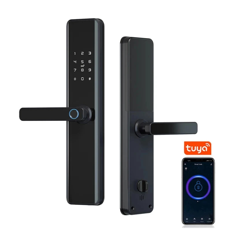 Tuya APP Remote Control Smart Home Door Lock M1 Door Access Control Anti-theft Lock Biometric Fingerprint Lock