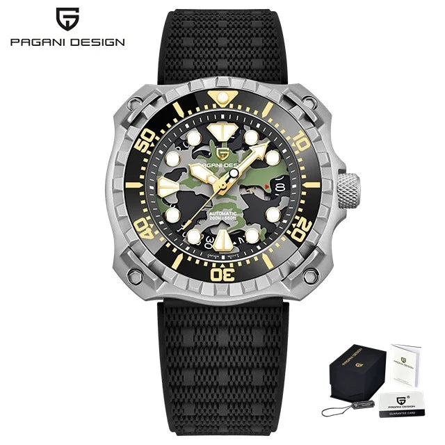 PAGANI DESIGN PD-YN009 Top Luxury Sapphire Stainless Steel 200m Waterproof Watch for Men NH35 Automatic Mechanical Men's Watches
