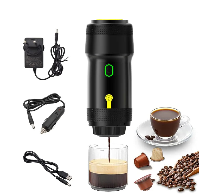 Adapter Car USB DC Charger 3 in 1 Portable Espresso Machine Coffee Maker Outdoor Camping Car Automatic Coffee Maker