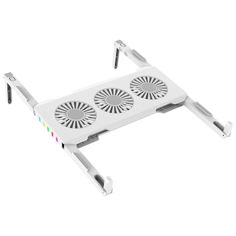 Hot Sales Laptop Radiator Portable Storage Three-core Fan Cooling Base Laptop Cooler RGB Light Emitting Computer Bracket