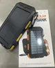 8000mAh 10000 Portable Solar Power Bank Charging Poverbank Three Defenses External Battery Charger Strong LED Light Double USB