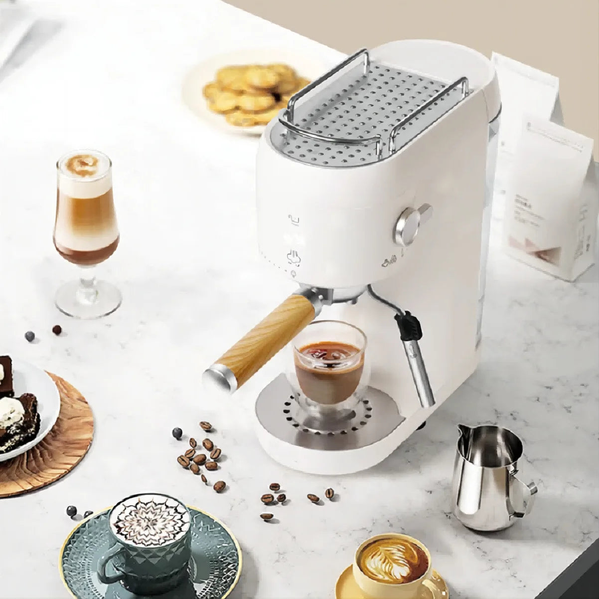 Hot Sale 20 Bar Pump Capsule Coffee Maker Italian Espresso Household Coffee Machine Espresso Automatic Coffee Maker Machine