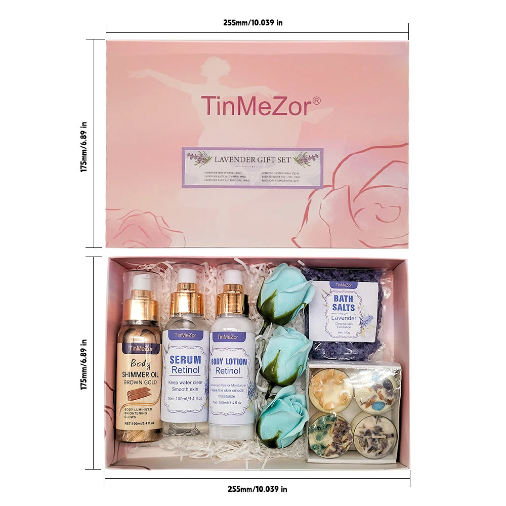 Private Label Bath Spa Gift Set Mothers Day Birthday Skin Care and Bath Relaxation Spa Product Birthday Gifts for Women