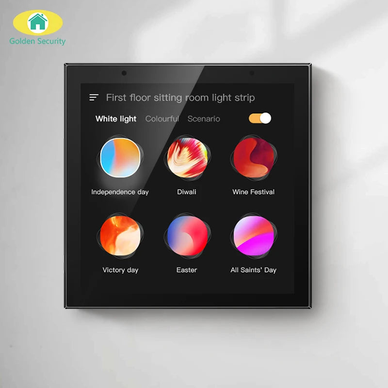 2025 New 4 Inch Tuya Smart Home Automation Control Panel Zigbee Gateway Music Amplifier Player Music Center Control Panel
