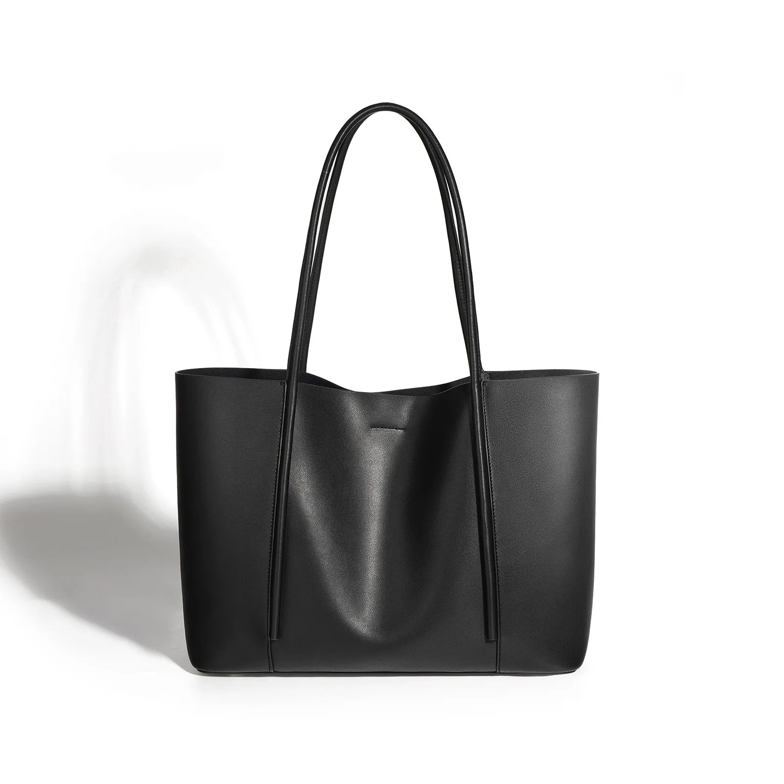Niche Tote Bag Genuine Leather Women's Bag New Large Capacity Handbag High-end Cowhide Underarm Shoulder Bag