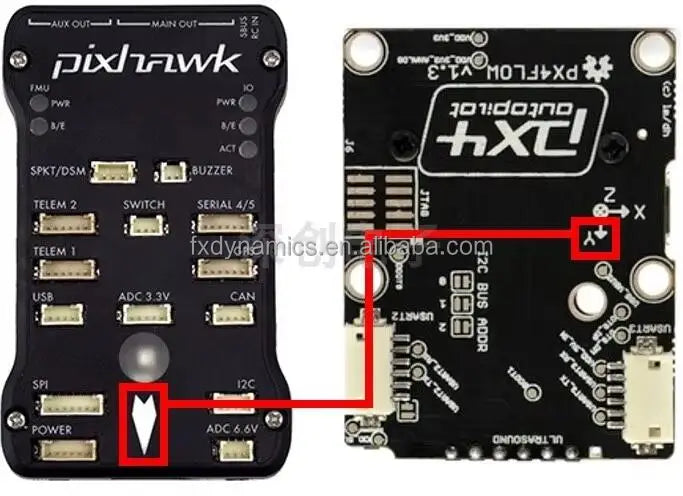 Original PX4FLOW V1.3.1 Optical Flow Sensor Smart Camera for PX4 PIXHAWK Flight Control System MB1043 for RC Airplane FPV Drone