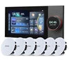 Smart Home Background Music System 7 Inch Tuya Android 11 Control Panel  Inwall Amplifier Home Theater Mini Audio System