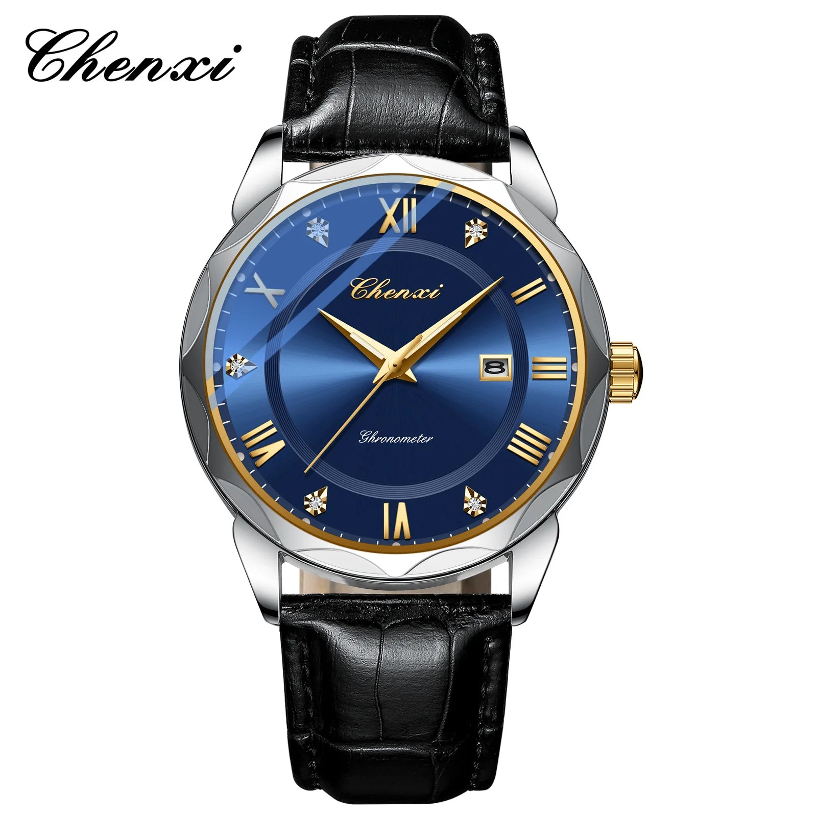 CHENXI 682 New Men's Watches Business Calendar Watch for Men Fashion Sport Waterproof Luminous Calendar Quartz Male Wristwatch