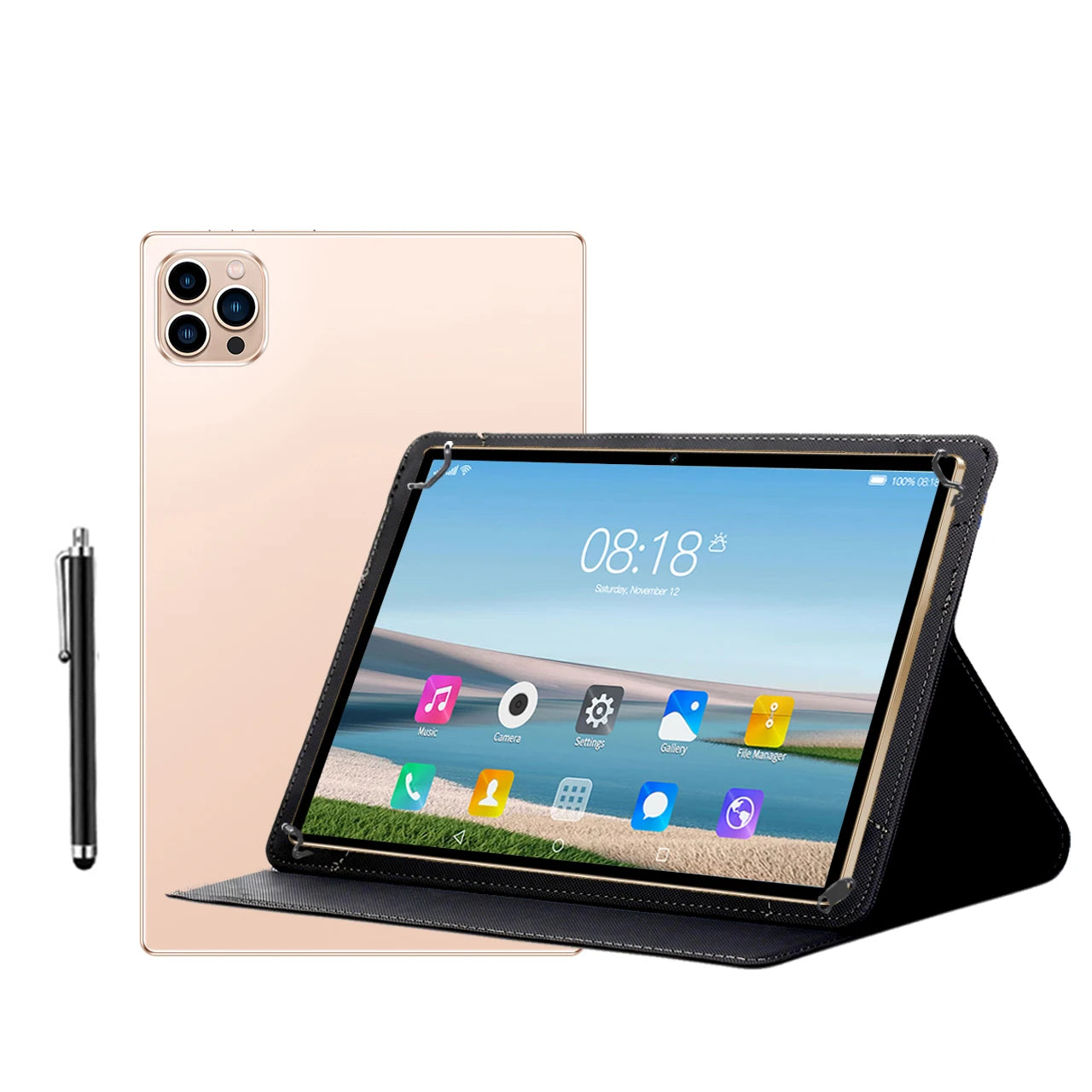 Wholesale Office Students Tablet  Android 12 10.1 Inch 12gb+512gb Tablet PC Dual Sim Calling Tablet Pc