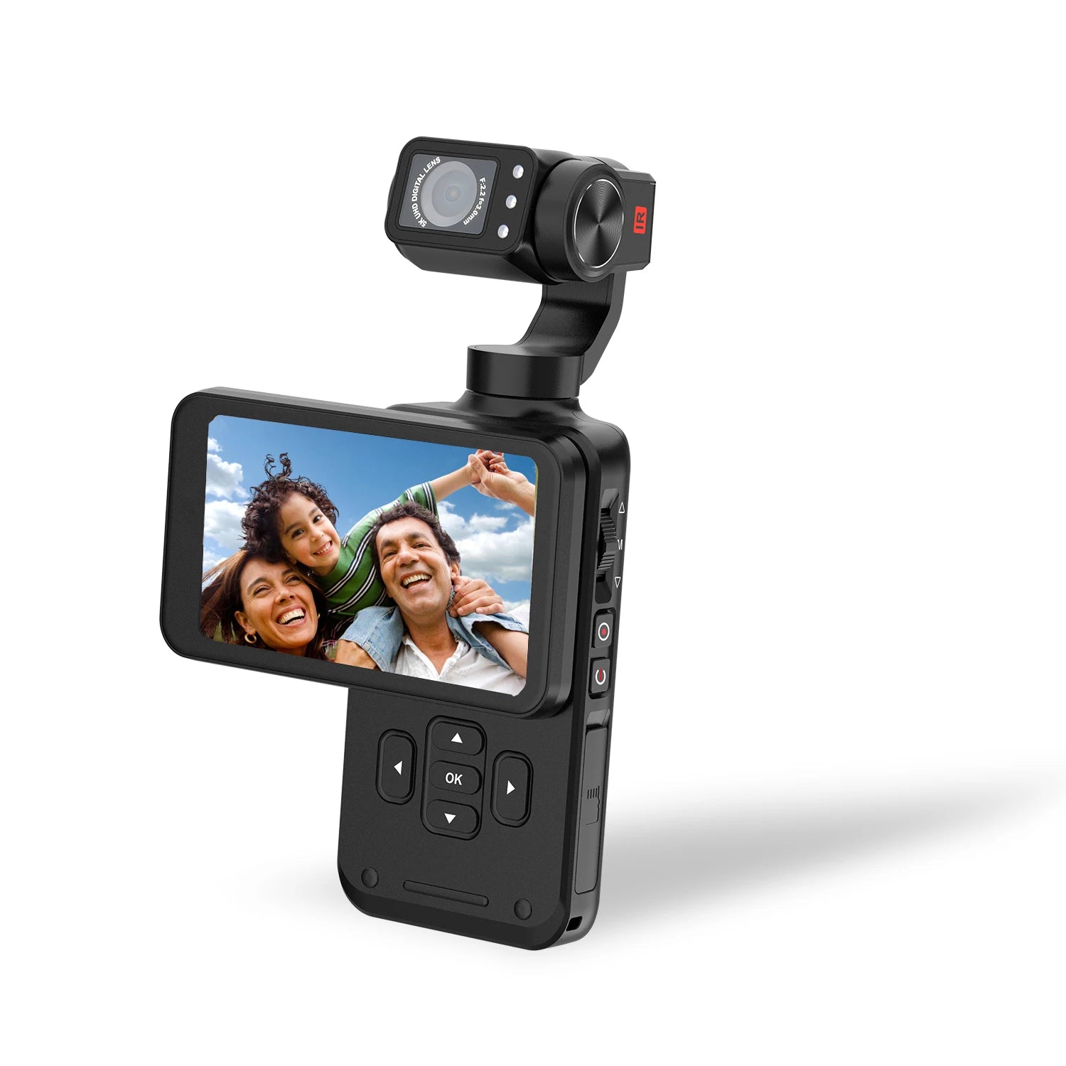 Winait Super 5k Wifi Mini Portable Pocket Digital Video Camera with 3.5'' IPS Screen and Anti Shake