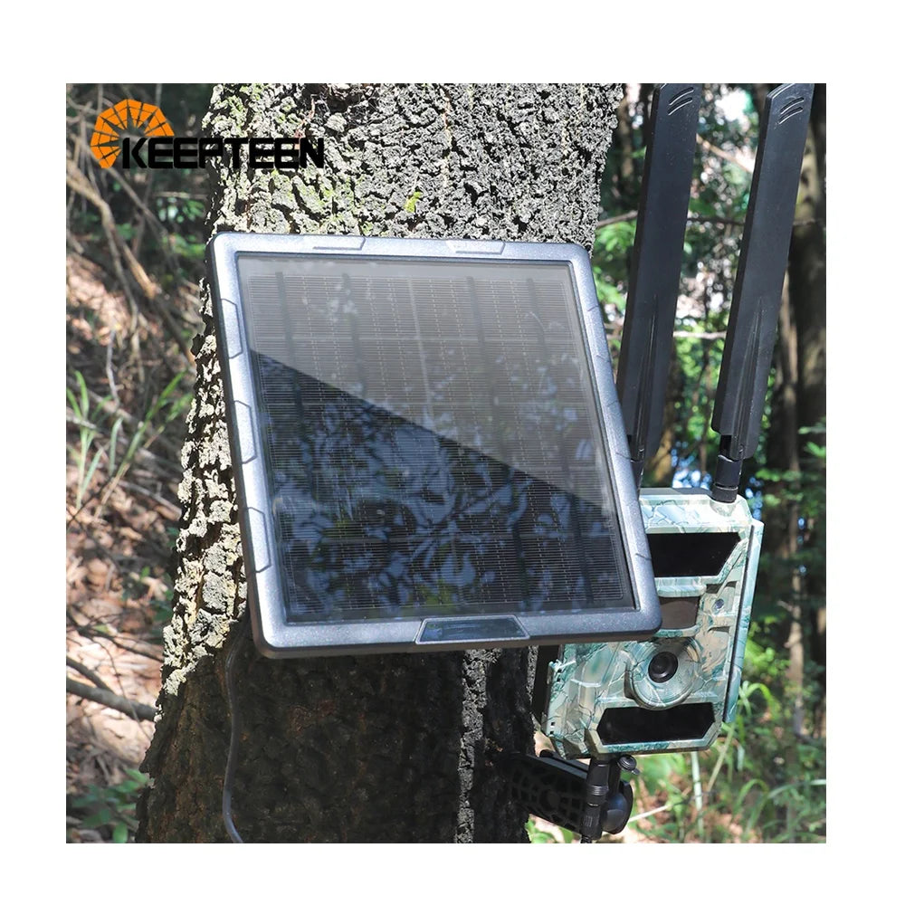 BL6A 5w Security Camera Solar Panel Built in Battery 18650 IP67 Waterproof Solar Panel for Outdoor Hunting Trail Track Camera