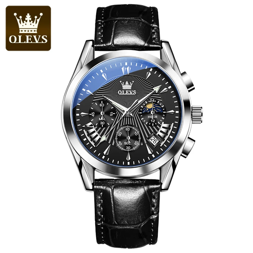 Good Price Factory Customize Private Label Luxury Men's Watches Wrist Leather Wristwatches 2876 Quartz Watch for Men