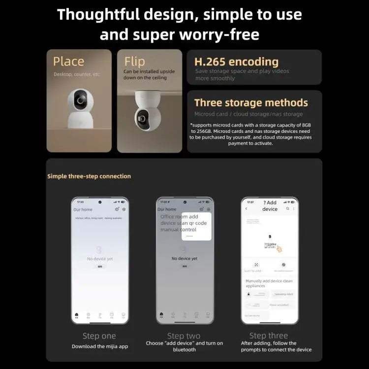 Original Xiaomi Smart Camera 4C 3.5K AI Detection Full Color Night Vision WiFi Home Wireless Security Camera