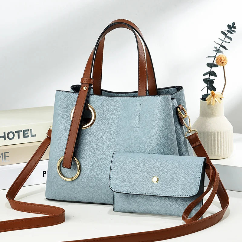 Customised logo Bags Women Handbags Ladies Women Handbag Sets Leather PU Women's Shoulder Bags Handbags