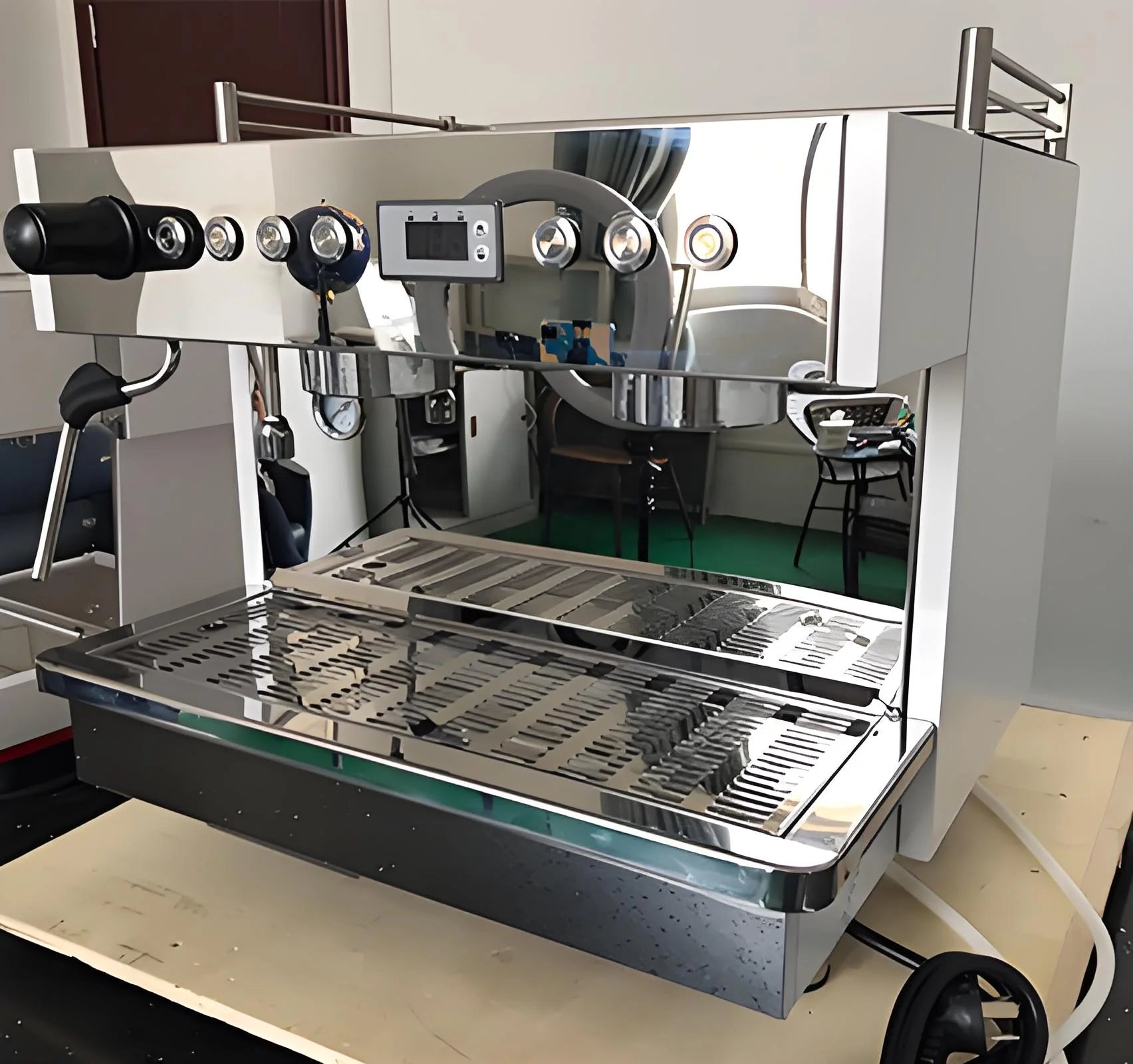 Hot Selling 58mm Brew Head  Italian Cappuccino Cafetera Semi Automatic Coffee Maker Expresso Coffee Machine