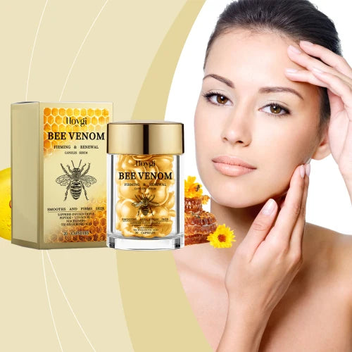 Hoygi Bee Venom Facial Capsules Nourish Moisturize  Improve Skin's Youthful Vitality And Firming Skin Care