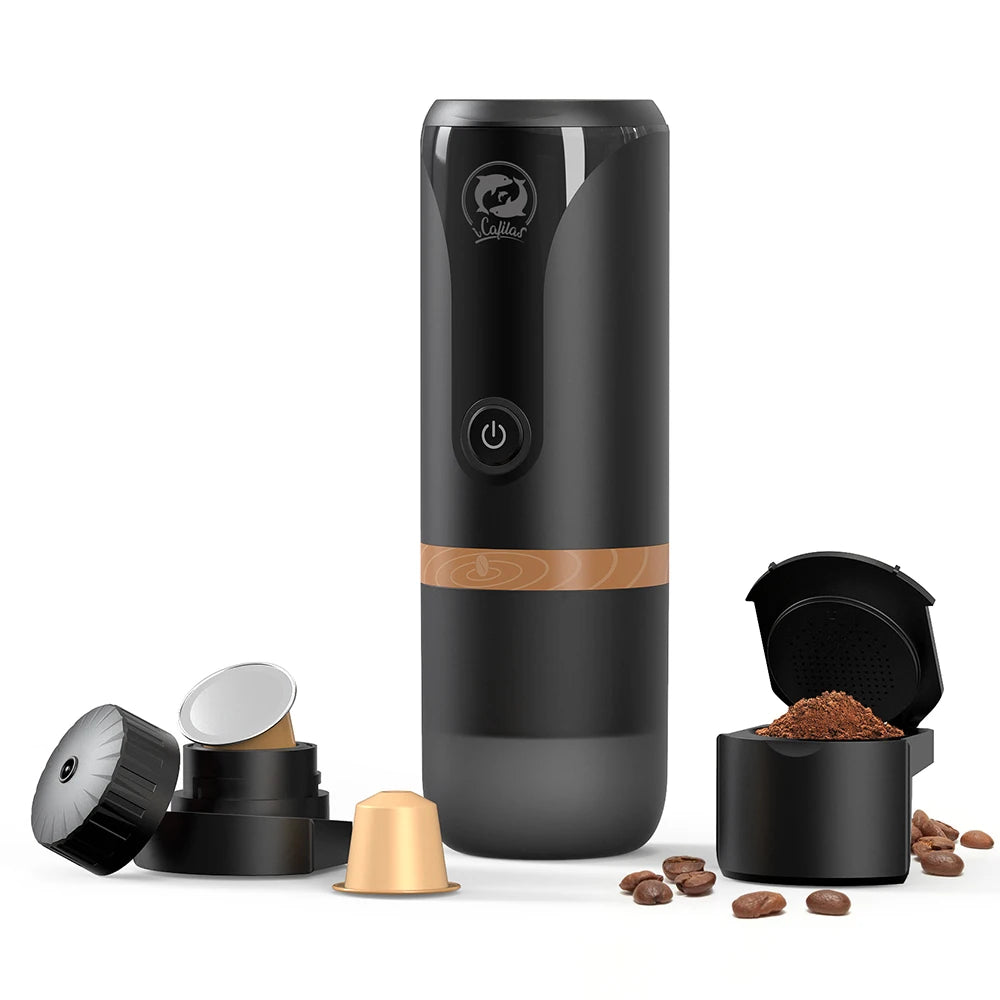 Portable Travel Electric Espresso Coffee Maker Semi-automatic Coffee Machine