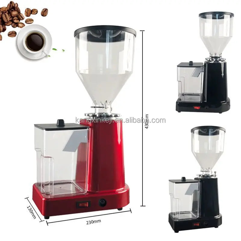 Electric Automatic Coffee Grinder Stainless Steel Whole Bean 60Mm Flat Conical Burr Mill 220V 110V 2000Rpm