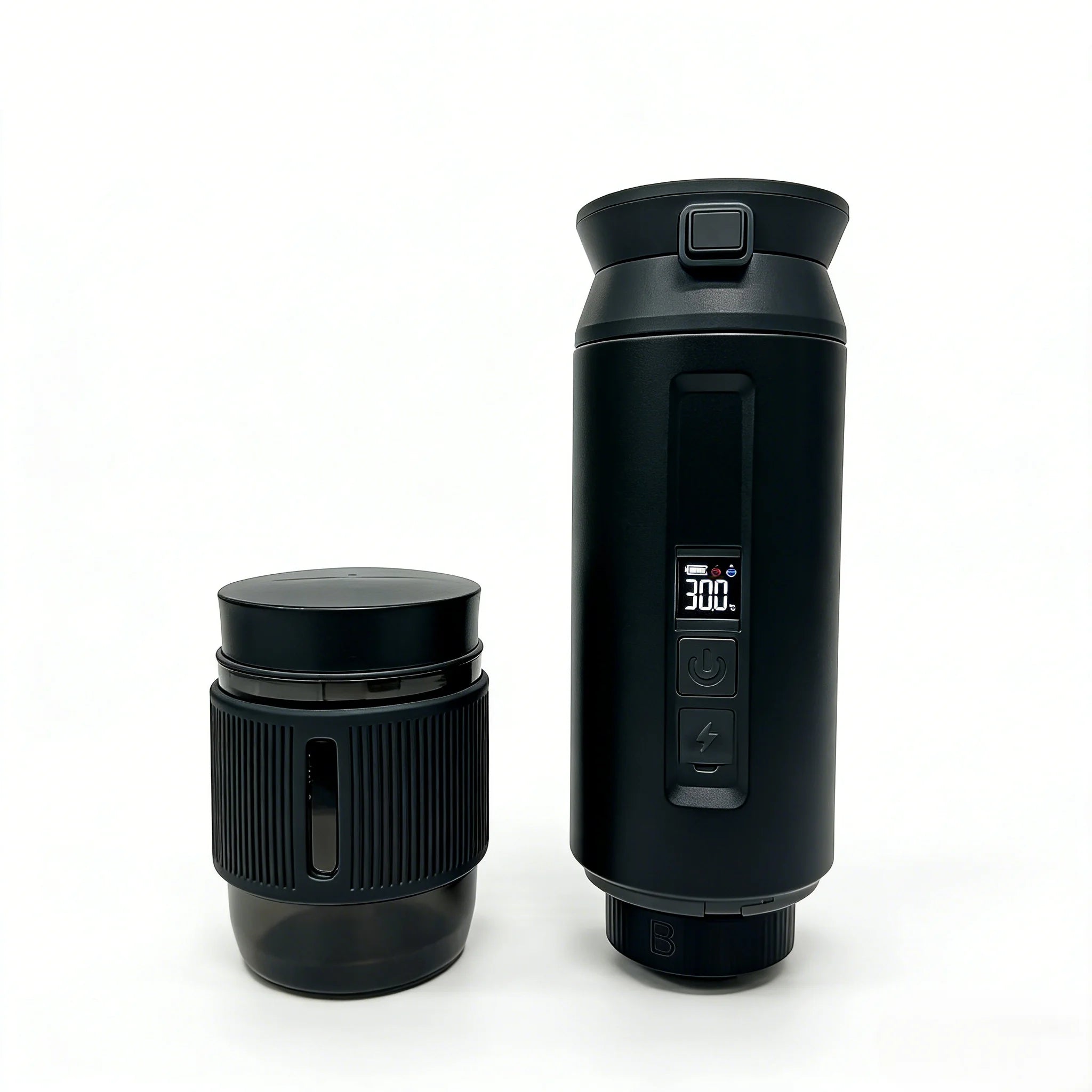 Portable Mini Electric Stainless Steel Semi-Automatic Coffee Machine with Hot Water System for Household Hotel Car & Outdoor Use