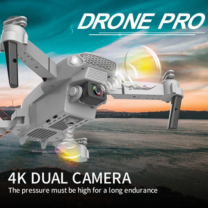 E88 4k UHD Mini Flying Camera WiFi GPS Real-time Transmission FPV Follow Me Rc Remote Controller Quadcopter Kids Drone