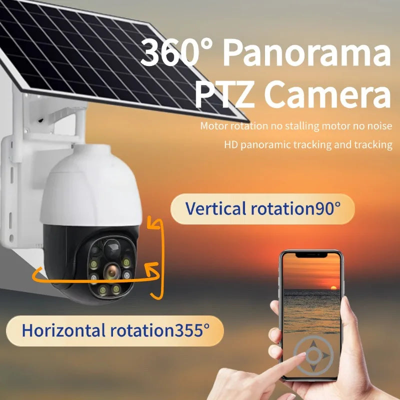 Camera Wifi V380 Outdoor Camera High Quality Hot Sale Solar Security Camera