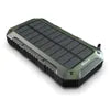 ES960S 20000mAh Solar Power Bank Nightlight Wireless Charger 3 USB Charging Ports Multifunction Phone Charger for Travel Hiking