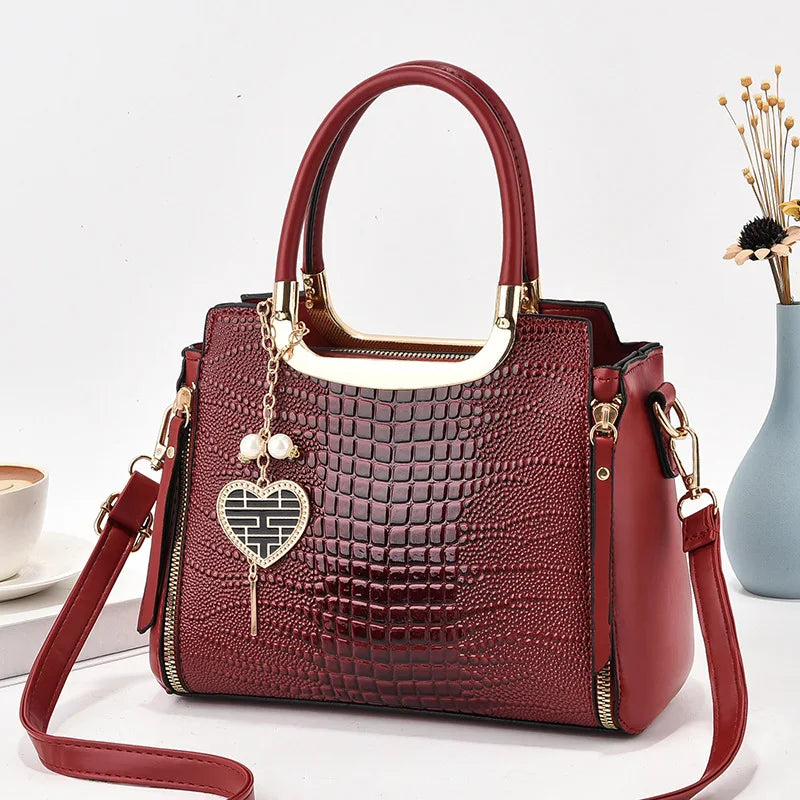 Wholesale New Fashion Pu Leather Bags Ladies Hand Bags Shoulder Crossbody Luxury Women Handbags