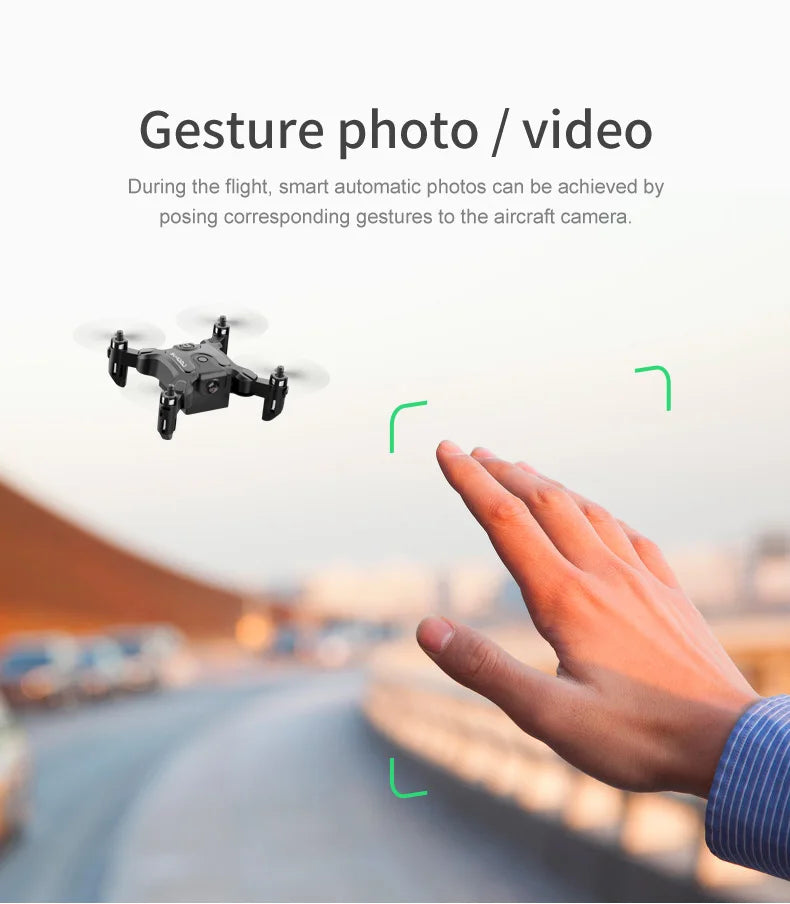 Factory 4DRC V2 Mini Drone 4K HD Camera WiFi FPV Air Pressure Altitude Hold Foldable RC Quadcopter Dron Toys for Kids