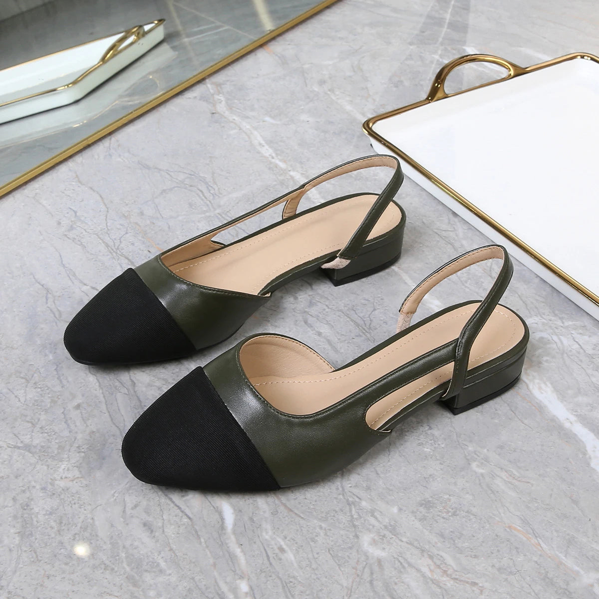 Wholesale Fashion 32-44 Sandales Femmes Cheap Shoes Steel Toe Female Footwear Slingback Flat Sandals for Ladies 2024