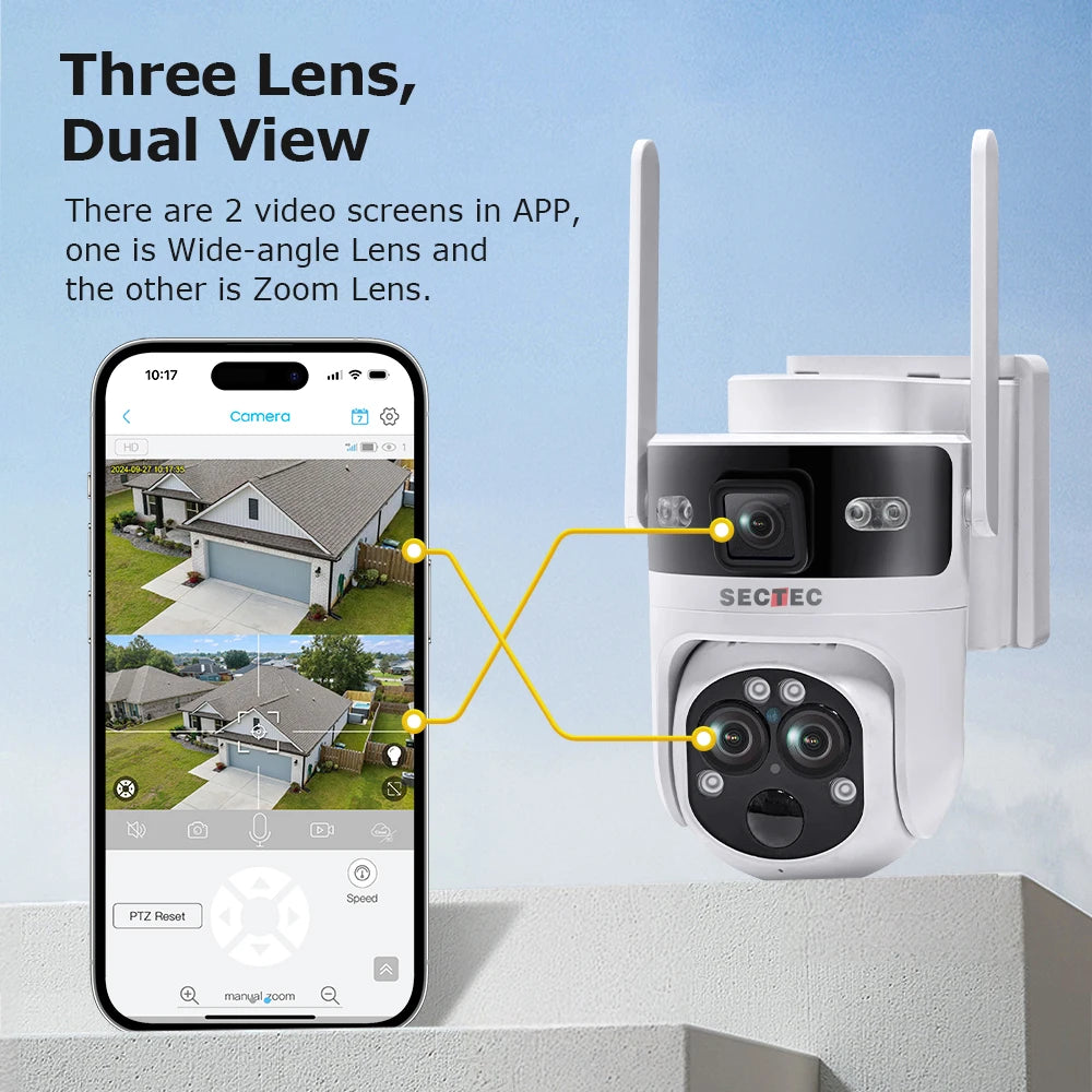 15X Zoom HD 6MP IP Security Outdoor CCTV PIR Human Detection Wireless PTZ Camera Solar Powered Cctv Camera Solar Network Camera
