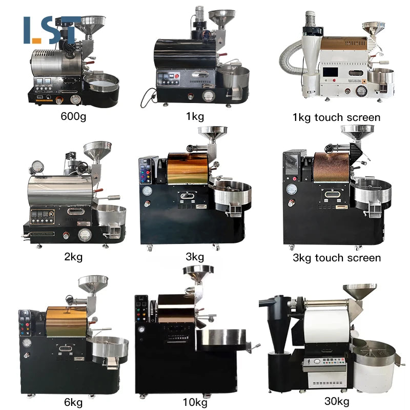 Electric Stainless Steel 1kg Fully Automatic Coffee Bean Roaster Grinder Maker for Home & Commercial Use Competitive Pricing