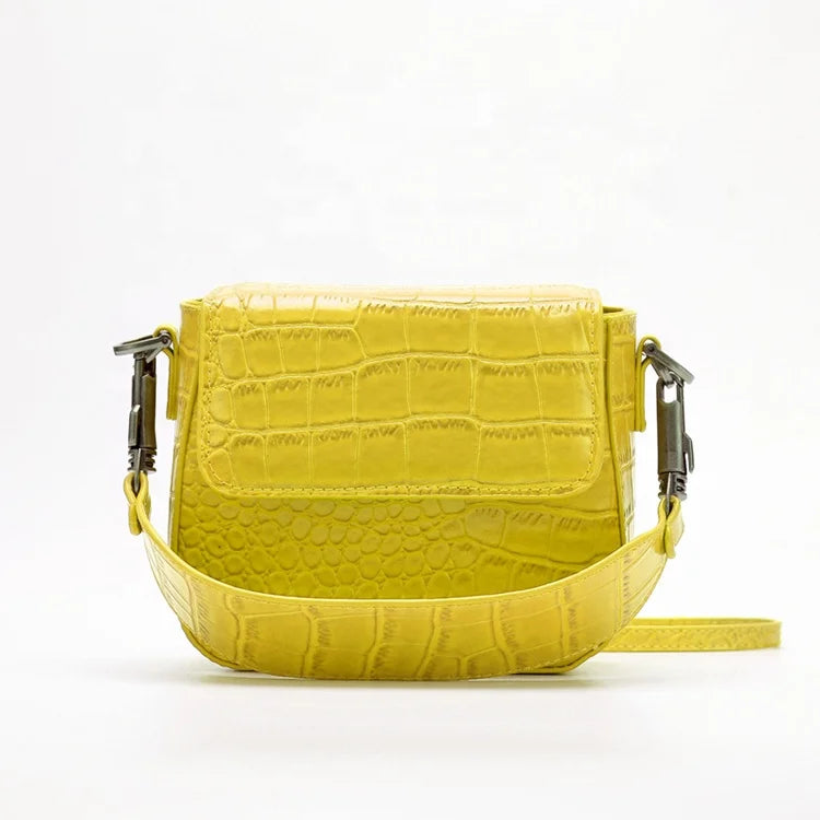 Pink Hot Sale Wholesale Trendy Handbags 2022 Crocodile Pattern Women Handbags