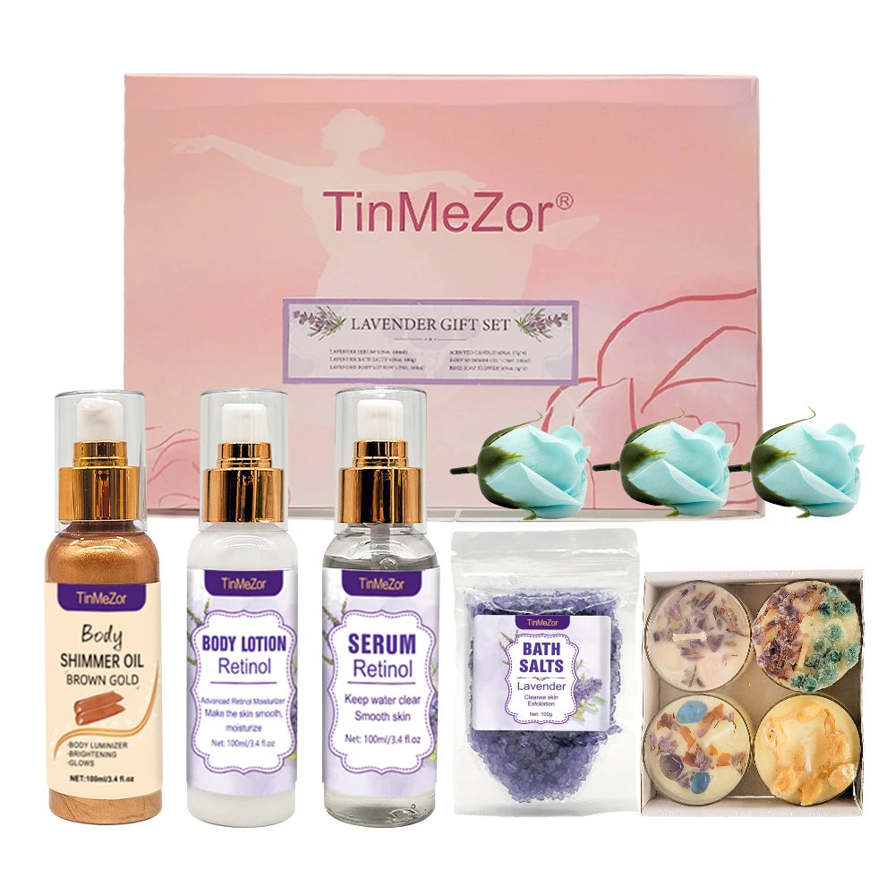 Private Label Bath Spa Gift Set Mothers Day Birthday Skin Care and Bath Relaxation Spa Product Birthday Gifts for Women