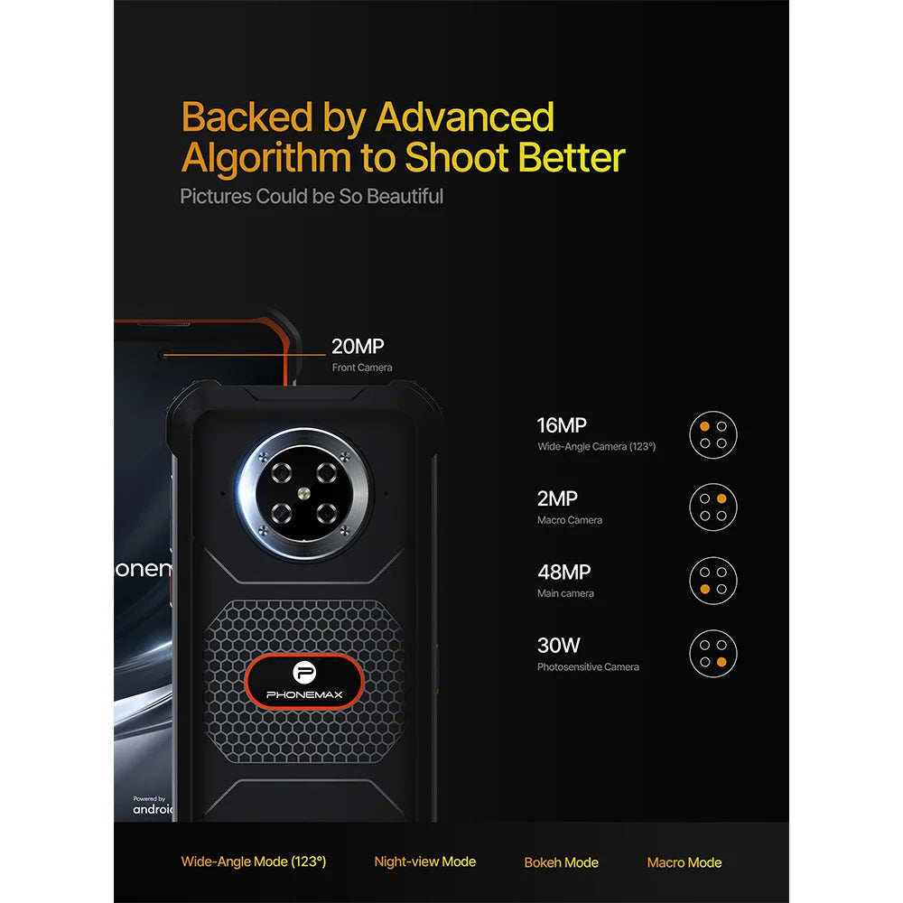 P10 Android 12 Smartphone Waterproof Shockproof 5G Wireless Charging GPS Gaming Features Octa Core CPU Used Condition Global