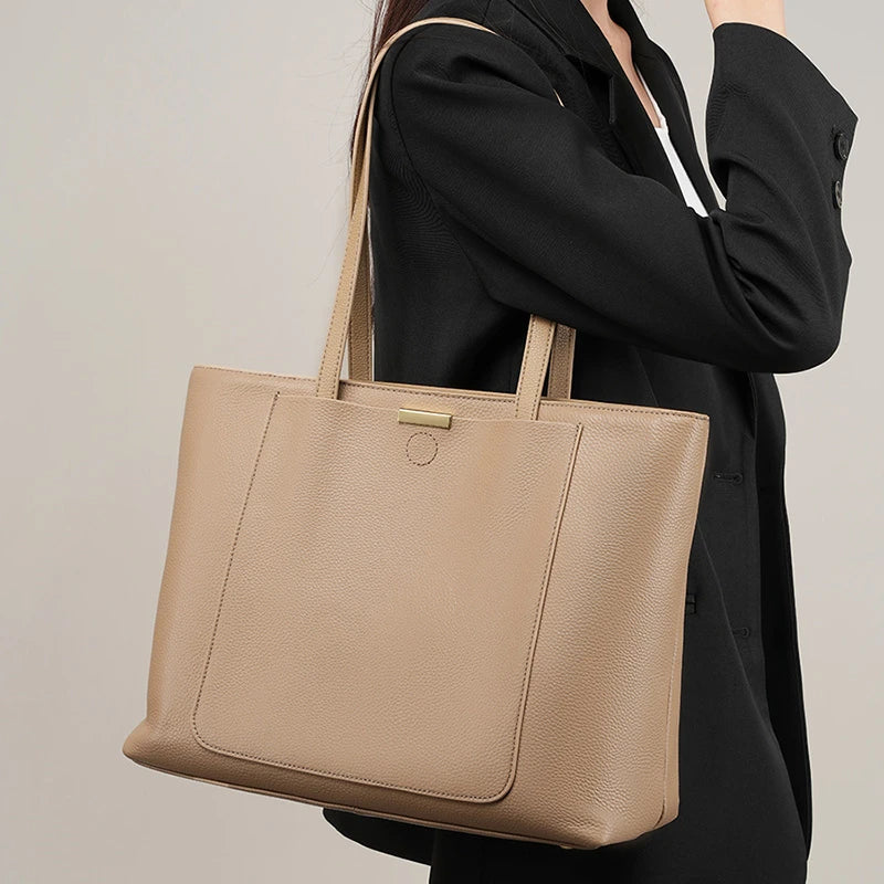 Wholesale Fashion Large Women'S Tote Bags Personalized Custom Logo Genuine Leather Shoulder Luxury Bag for Women Handbags 2026