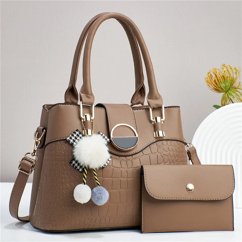 Crocodile Pattern High Capacity Fashion Trend Messenger Bags Luxury Women's Bags Womens Handbags Tote Bag Handbag Set