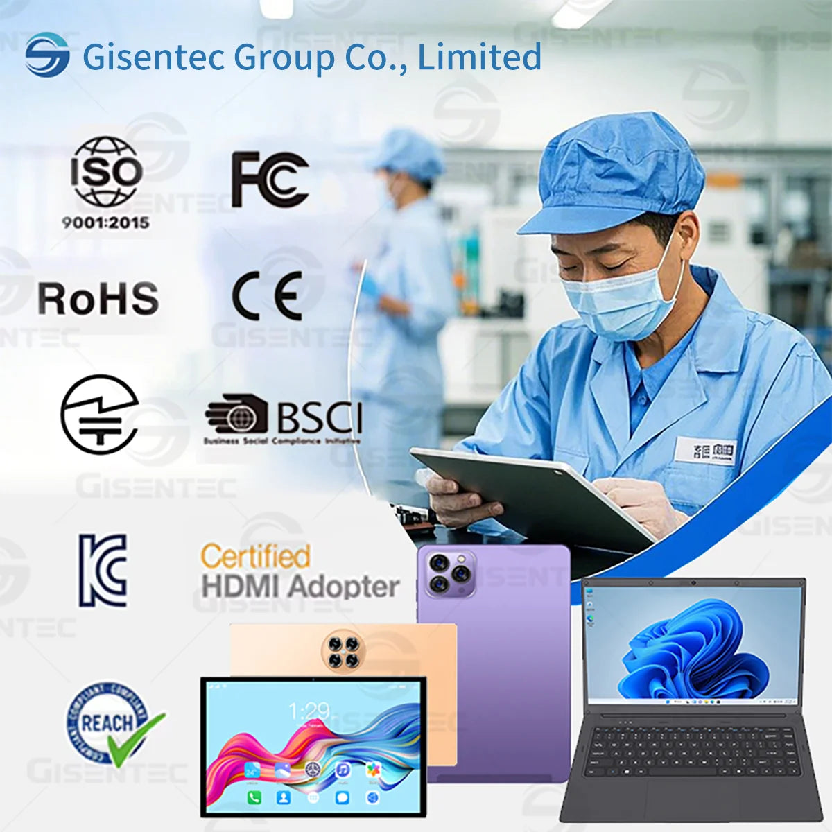 2025 Gisentec 10 Inch E60 PRO Android 14  Dual Sim 8+256GB  5+13mp G+G Glass Android WIFI Gift Wholesale tablet OEM Tablet PC