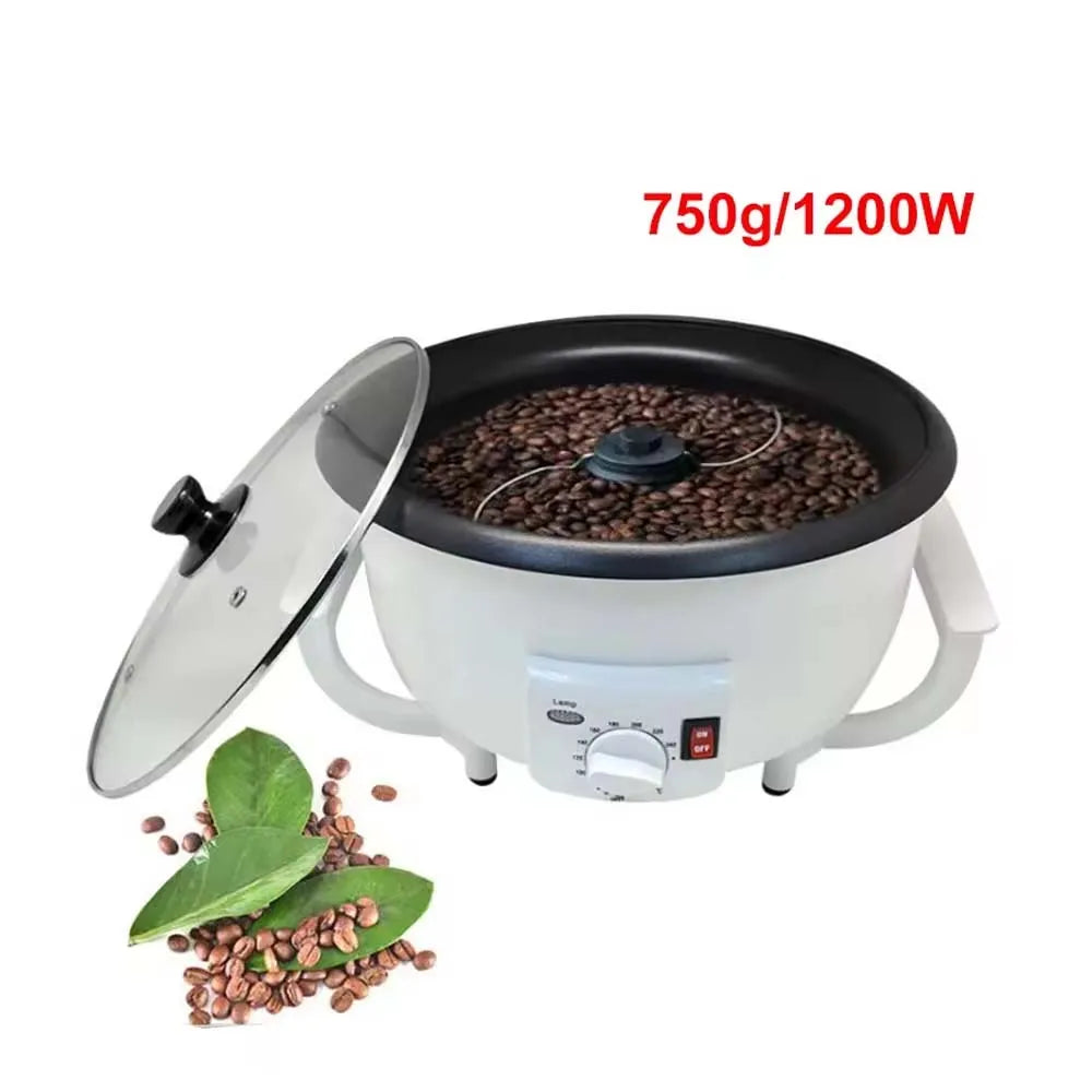 XEOLEO Electric Coffee Roaster Automatic Coffee Bean Baker 750g 1200W Coffee Baking Machine Suitable for Peanut/Nut Bean Roaster